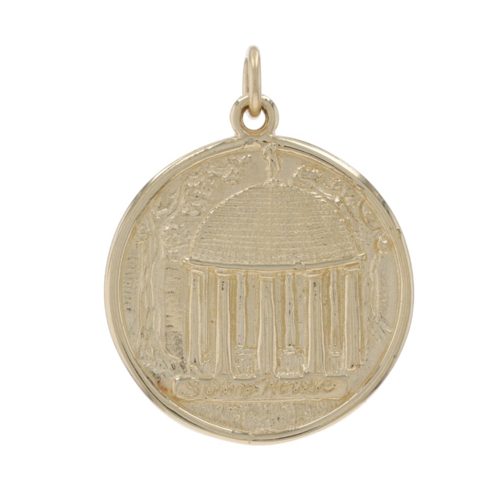 Yellow Gold The Greenbrier Springhouse Charm  14k West Virginia Resort